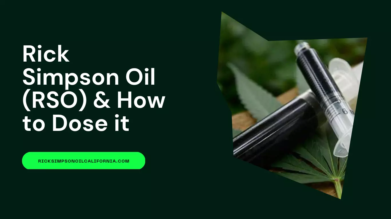 rick simpson oil rso how to dose it